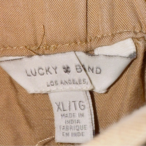 Lucky Brand Brown High Waisted Elastic Waistband Stretchy Casual Shorts size XL - Picture 3 of 5